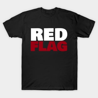 Red Flag Typography T-Shirt